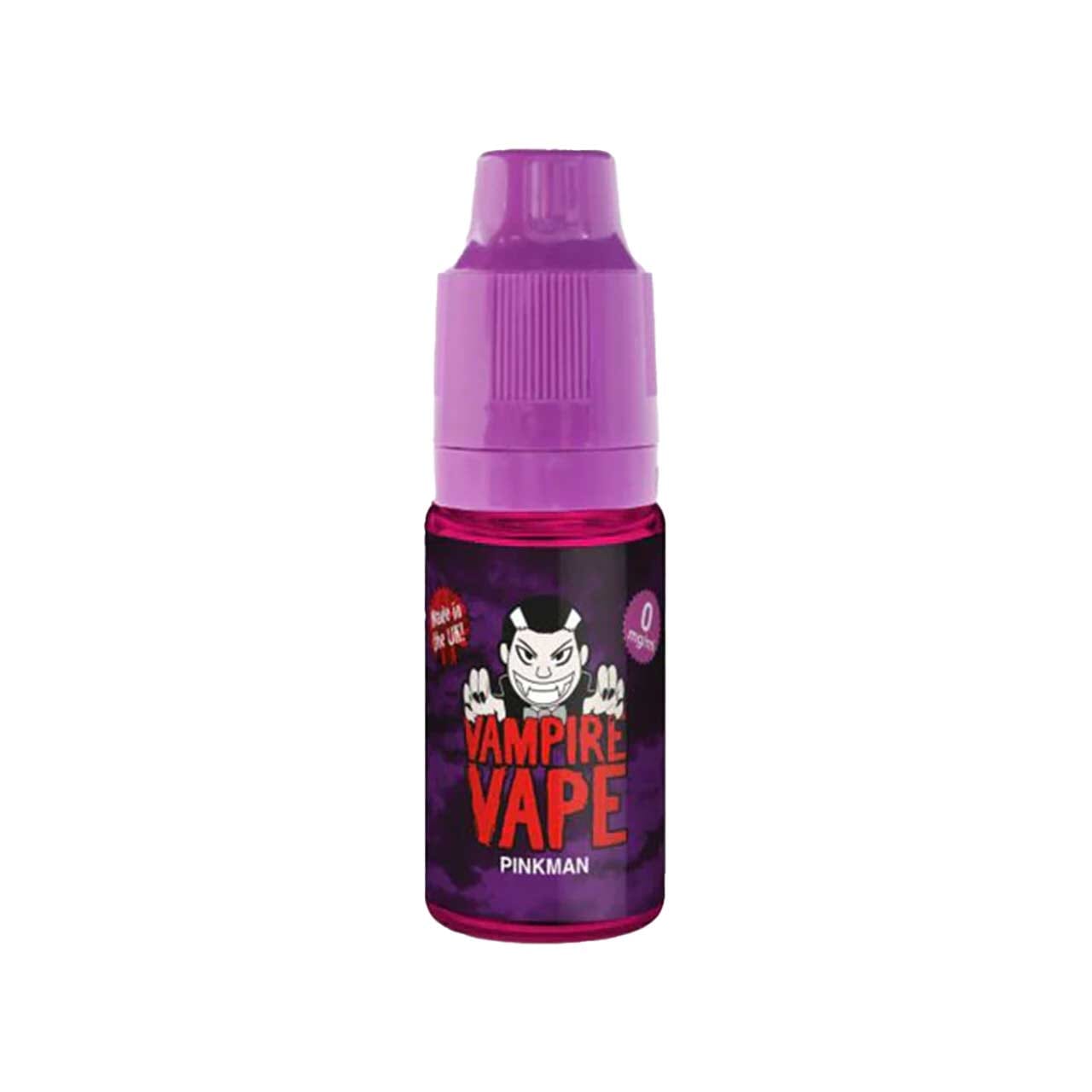 
                  
                    Vampire Vape Pinkman vape juice bottle with purple cap on a white background
                  
                