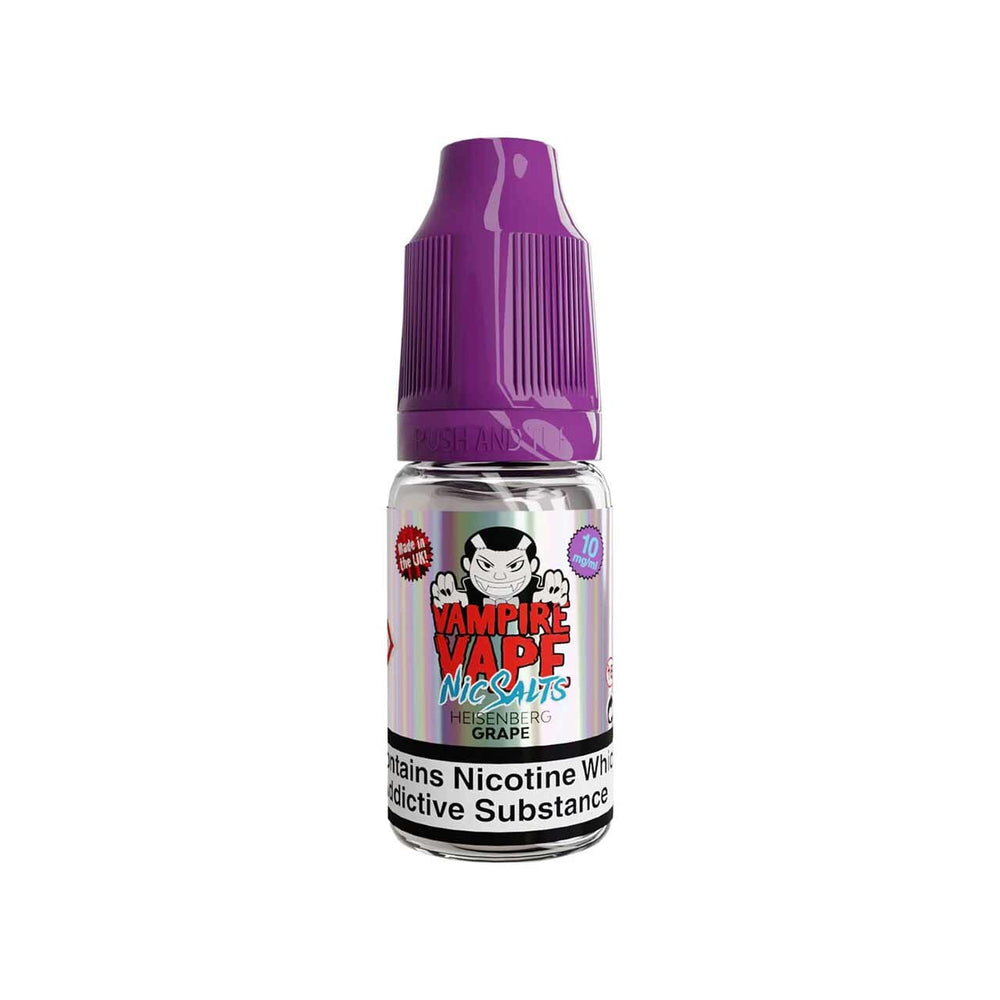 
                  
                    Vampire Vape nic salts heisenberg grape bottle white background
                  
                
