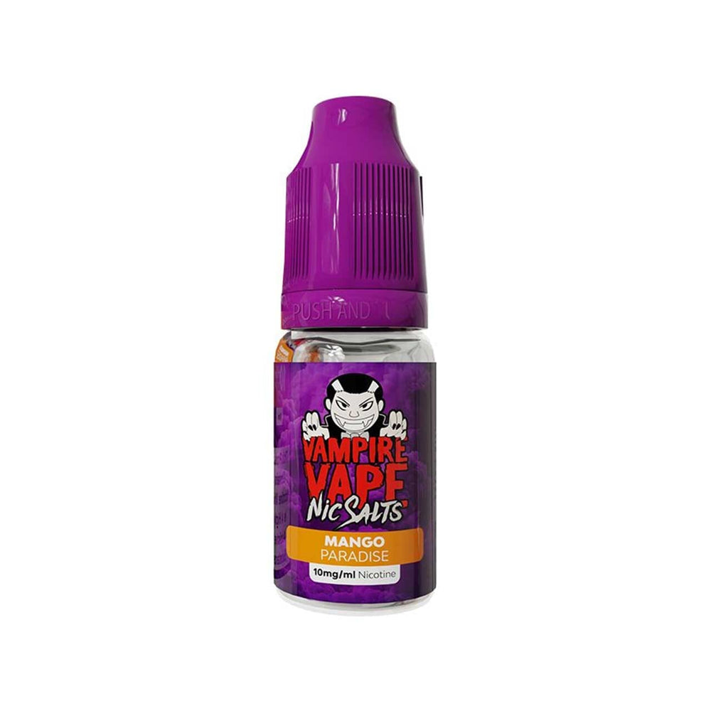 
                  
                    Vampire Vape nic salts mango paradise bottle white background
                  
                