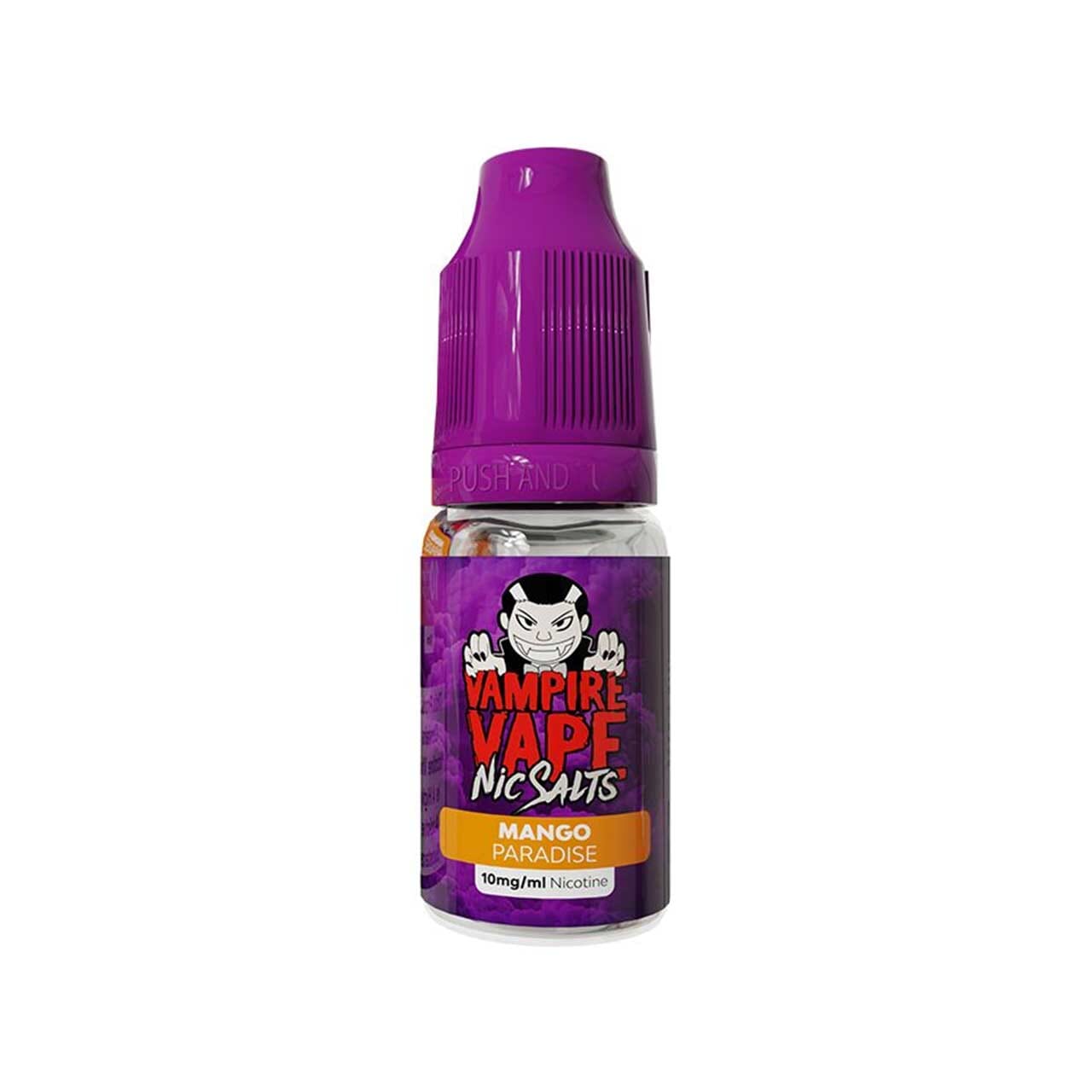 
                  
                    Vampire Vape nic salts mango paradise bottle white background
                  
                
