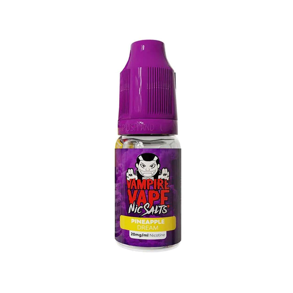 
                  
                    Vampire Vape nic salts pineapple dream bottle white background
                  
                