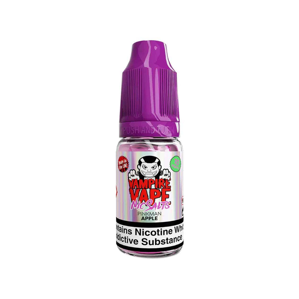 
                  
                    Vampire Vape nic salts pinkman apple bottle white background
                  
                