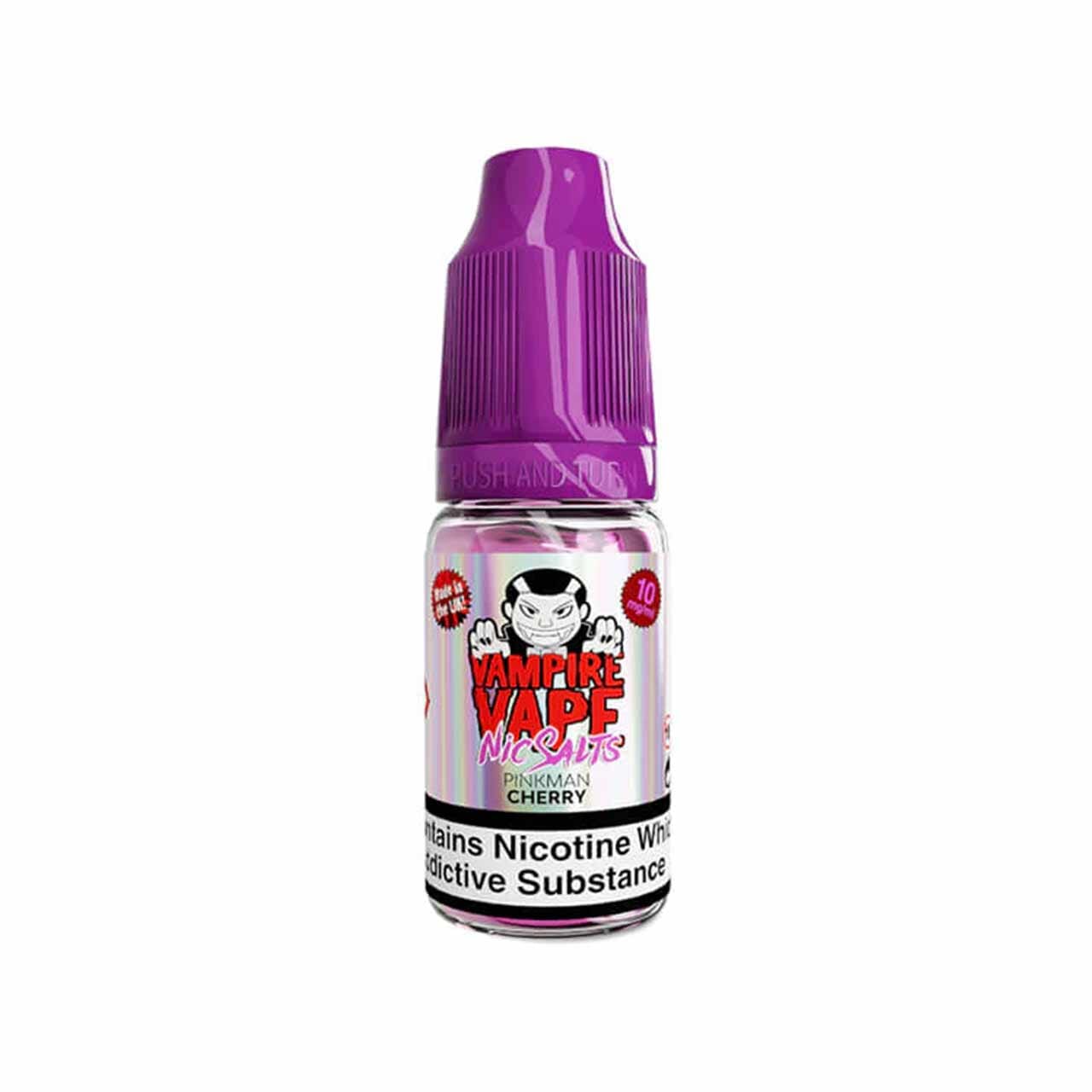 
                  
                    Vampire Vape nic salts pinkman cherry bottle white background
                  
                