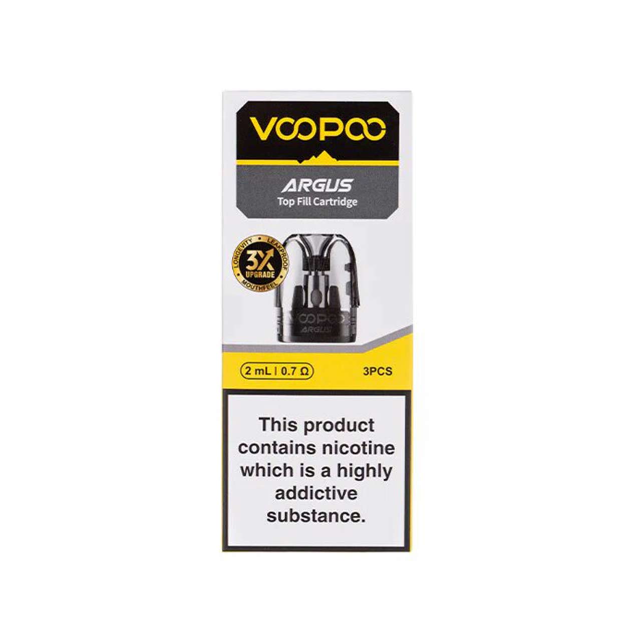 Voopoo Argus Pods Top Fill - 0.7ohm - 2ml - 3 Pack