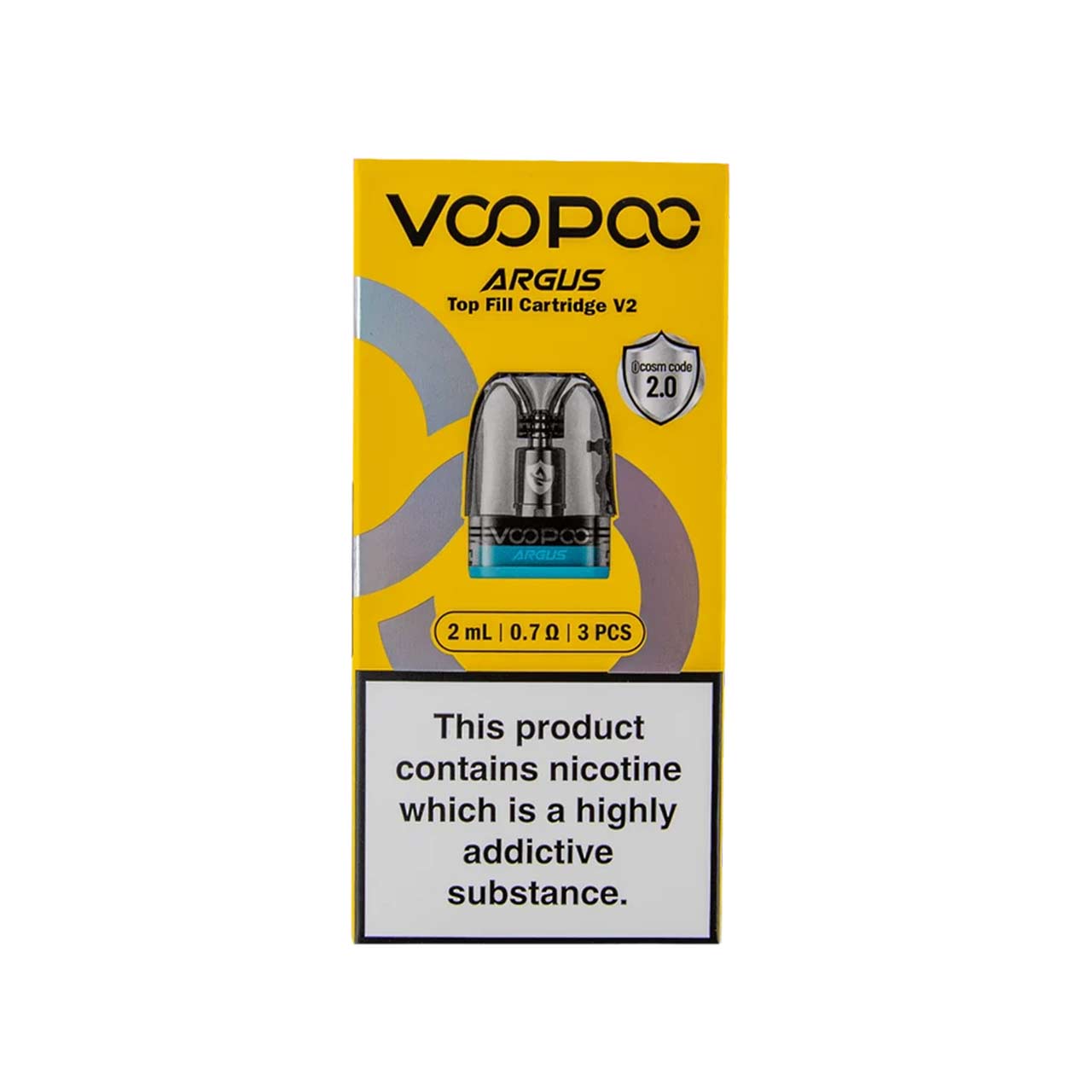 
                  
                    Voopoo Argus Pods Top Fill - 1.0ohm V2 - 2ml - 3 Pack
                  
                