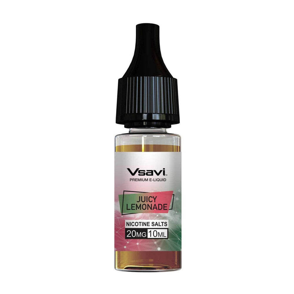 
                  
                    Vsavi Juicy Lemonade nic salt e-liquid bottle on a white background
                  
                