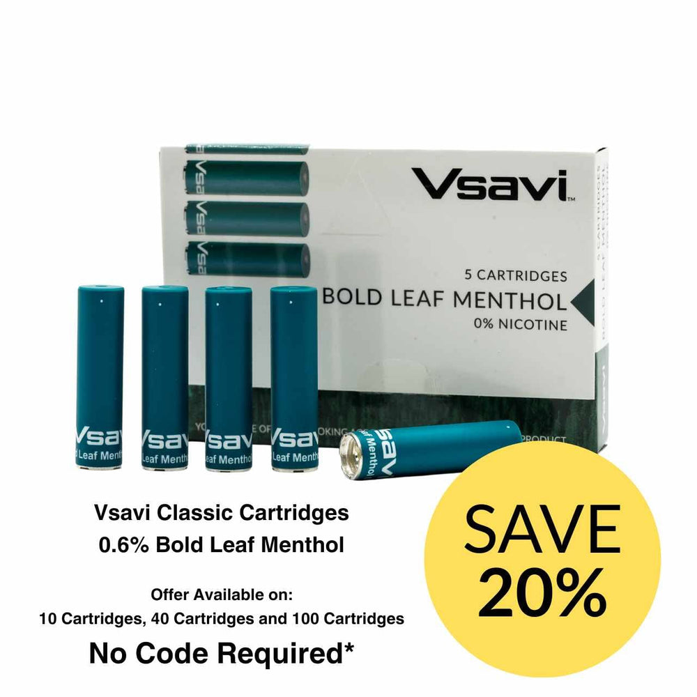 
                  
                    Vsavi Classic Cartridges packaging with cartridges displayed in front on a white background
                  
                