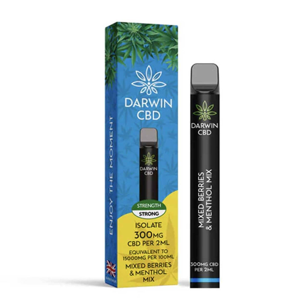 
                  
                    Darwin CBD Disposable 300mg berries menthol
                  
                
