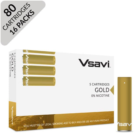vsavi classic cartridges 80 pack gold tobacco