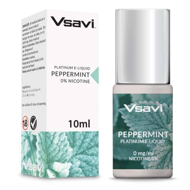 
                  
                    VSAVI Platinum E-Liquid 10ml Peppermint
                  
                